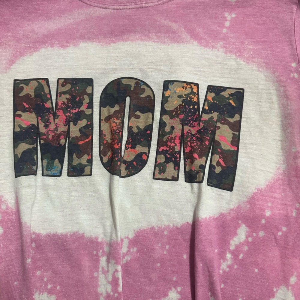 Pink Tie-Dye 'MOM' Kids Shirt